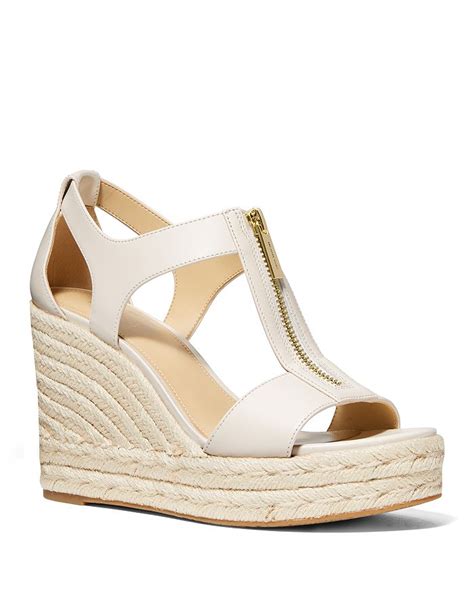 Michael Kors Women's Berkley Front Zip Espadrille Wedge Heel 